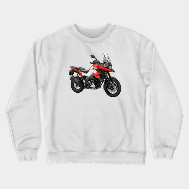 V Strom 1050XT Bike Illustration Crewneck Sweatshirt by KAM Std